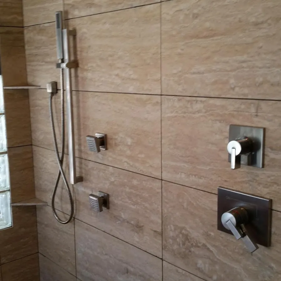 Shower fixture installation for Water Heater Replacement in Lake of the Pines